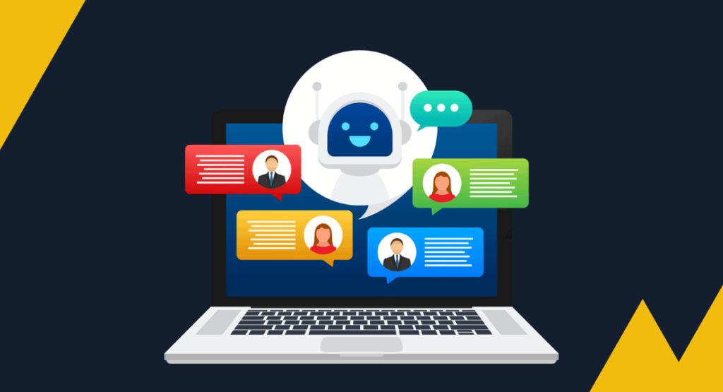 Chatbots work to serve customers and satisfied customers