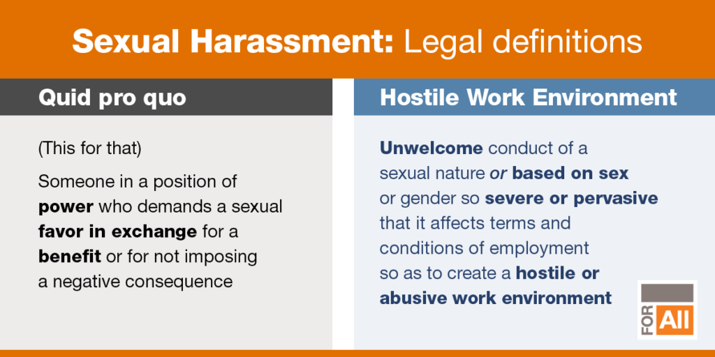 sexual harassment in the workplace hostile work environment