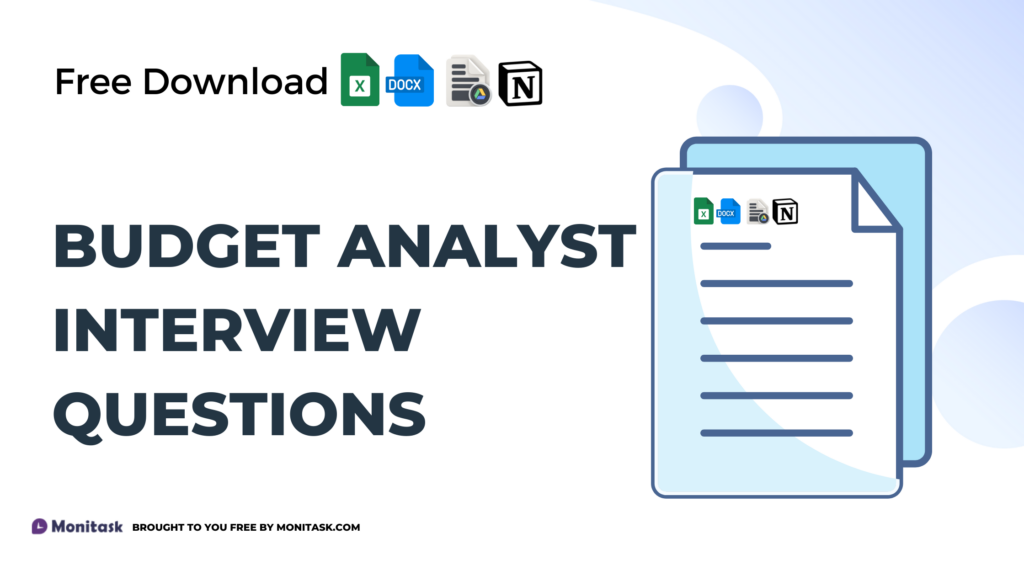 Budget Analyst Interview Questions