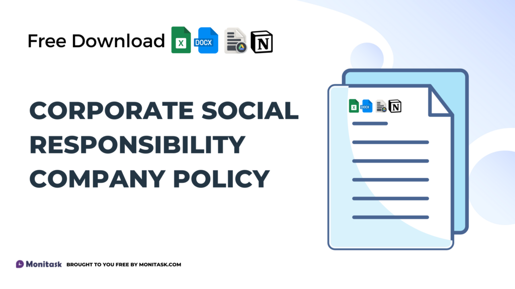 Corporate Social Responsibility Company Policy