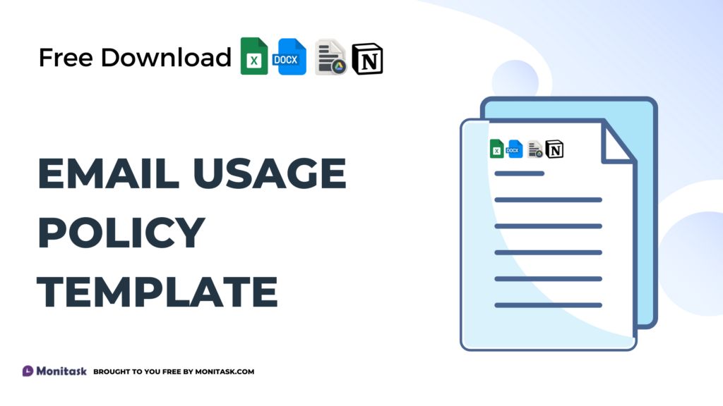 Email usage policy template outlining appropriate communication guidelines.