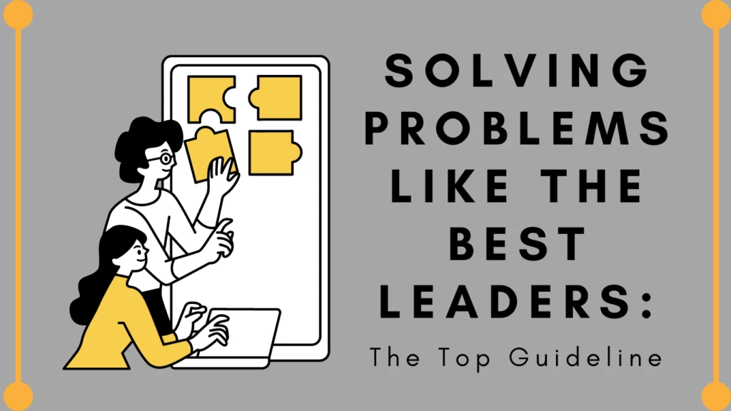 team leader problem solving examples